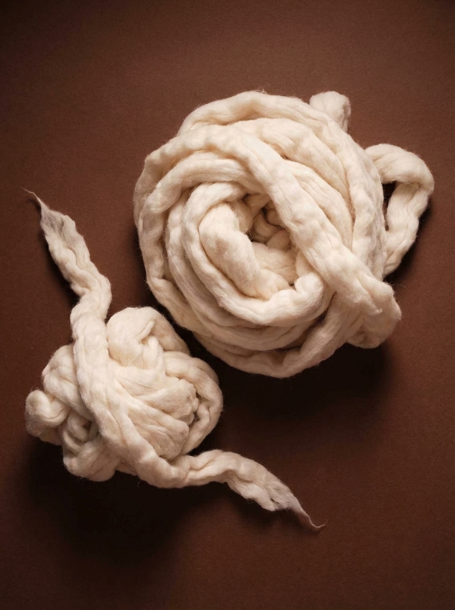 Merino Wool fiber - premium natural material for handcrafted rugs